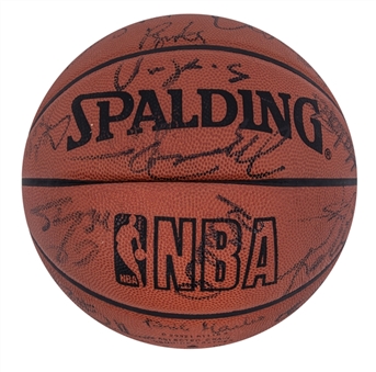 1998 NBA All-Star Game Multi-Signed Basketball With 30+ Signatures Including Kobe Bryant & Michael Jordan - Kobes First All-Star Game Appearance! (Beckett)
